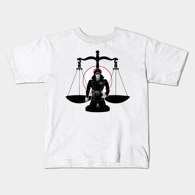 Military and bullet Police and justice Kids T-Shirt by Marccelus